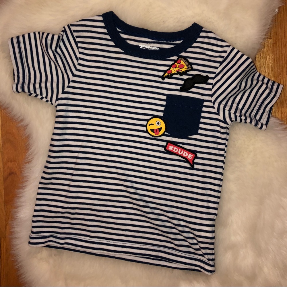 Toddler Boy Emoji Patch T-shirt